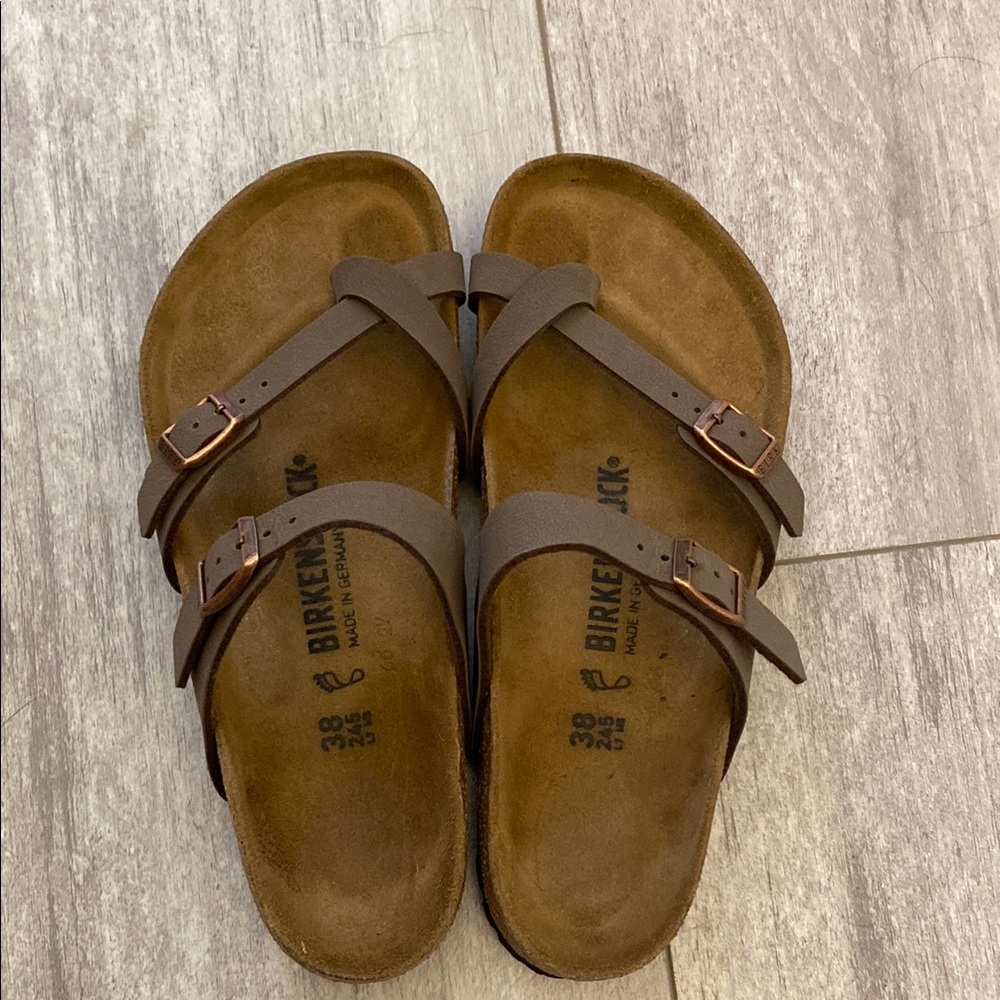 Birkenstock Women’s Brown Two-Strap Sandal